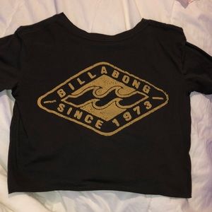 billabong cropped tee